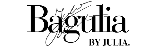 Bagulia By Julia Logo Black with a Signature