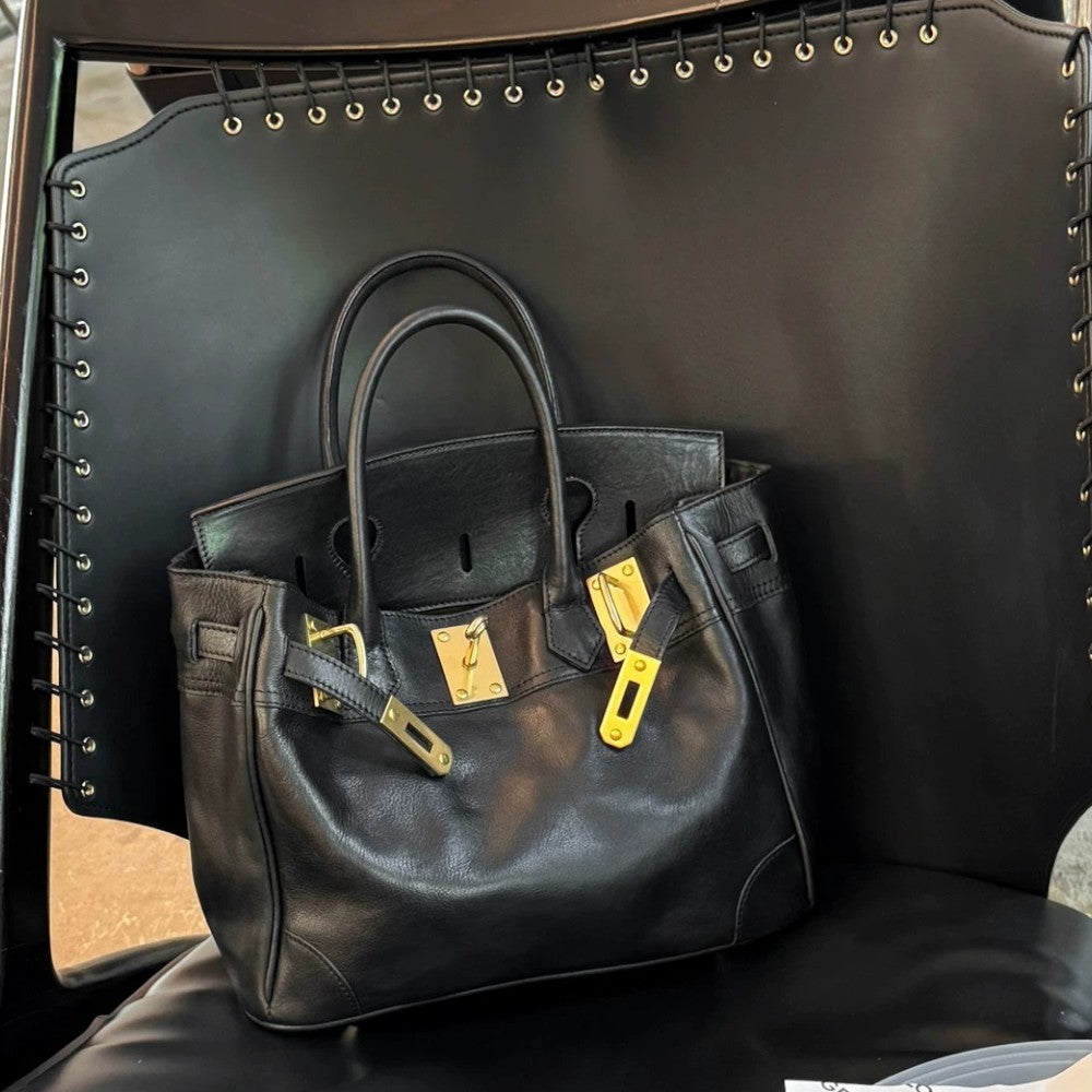 Cleo Slouchy Full Grain Leather Tote Bag