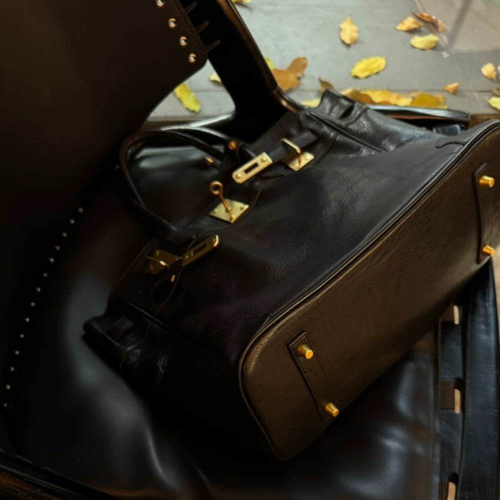 Cleo Slouchy Full Grain Leather Tote Bag