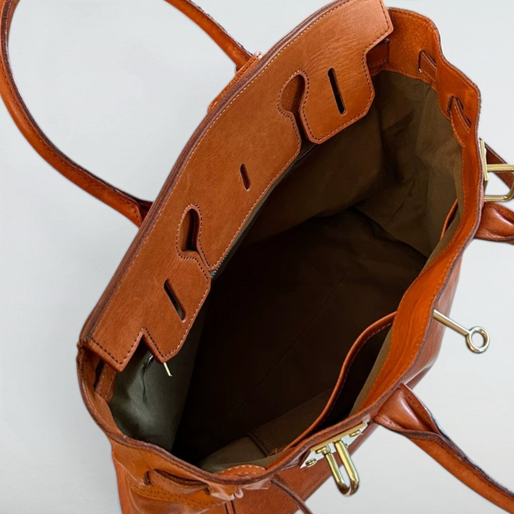 Cleo Slouchy Full Grain Leather Tote Bag