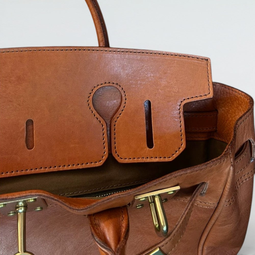 Cleo Slouchy Full Grain Leather Tote Bag