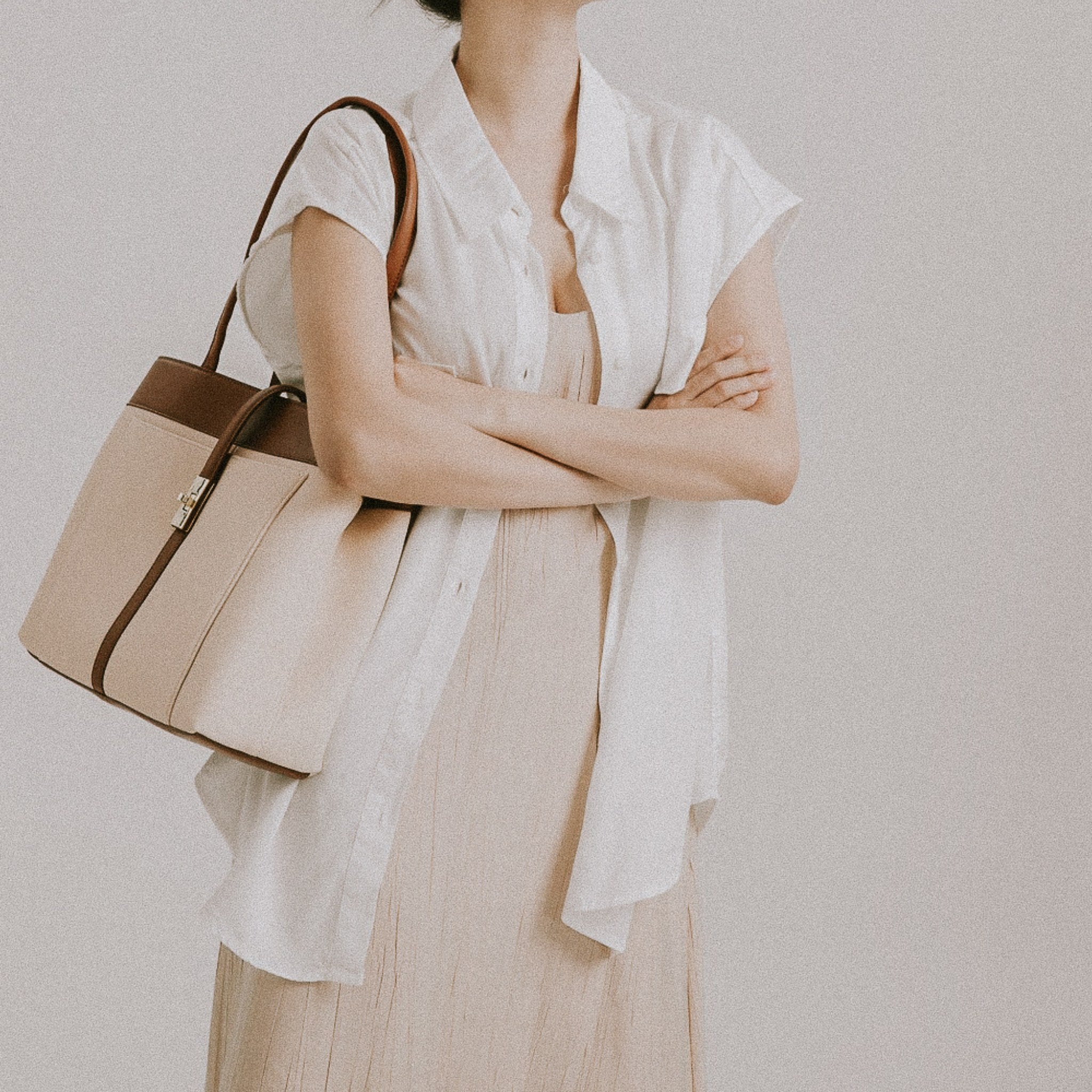 White Sahara Tote Bag