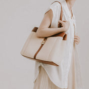 White Sahara Tote Bag