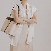 White Sahara Tote Bag