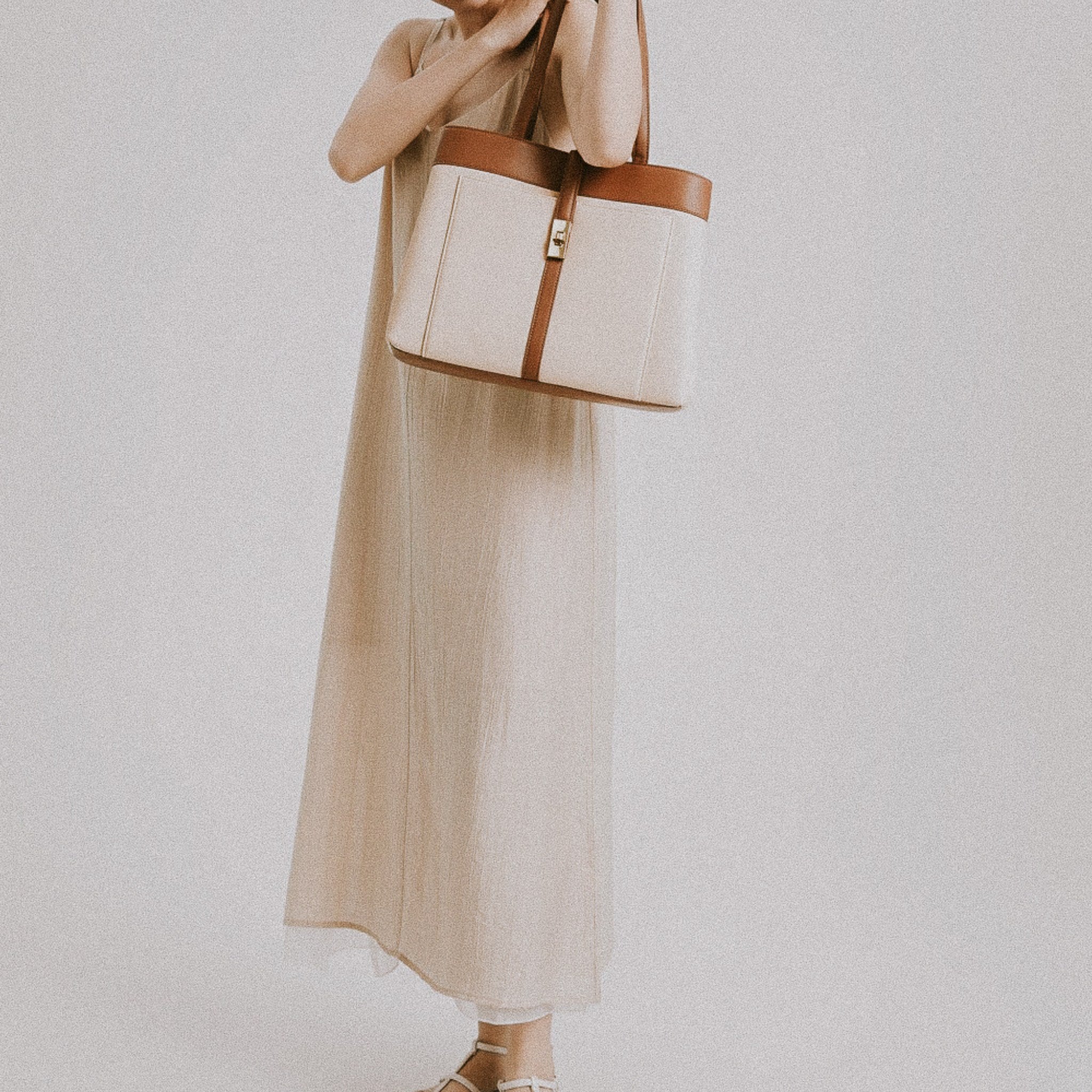 White Sahara Tote Bag