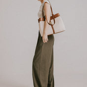 White Sahara Tote Bag