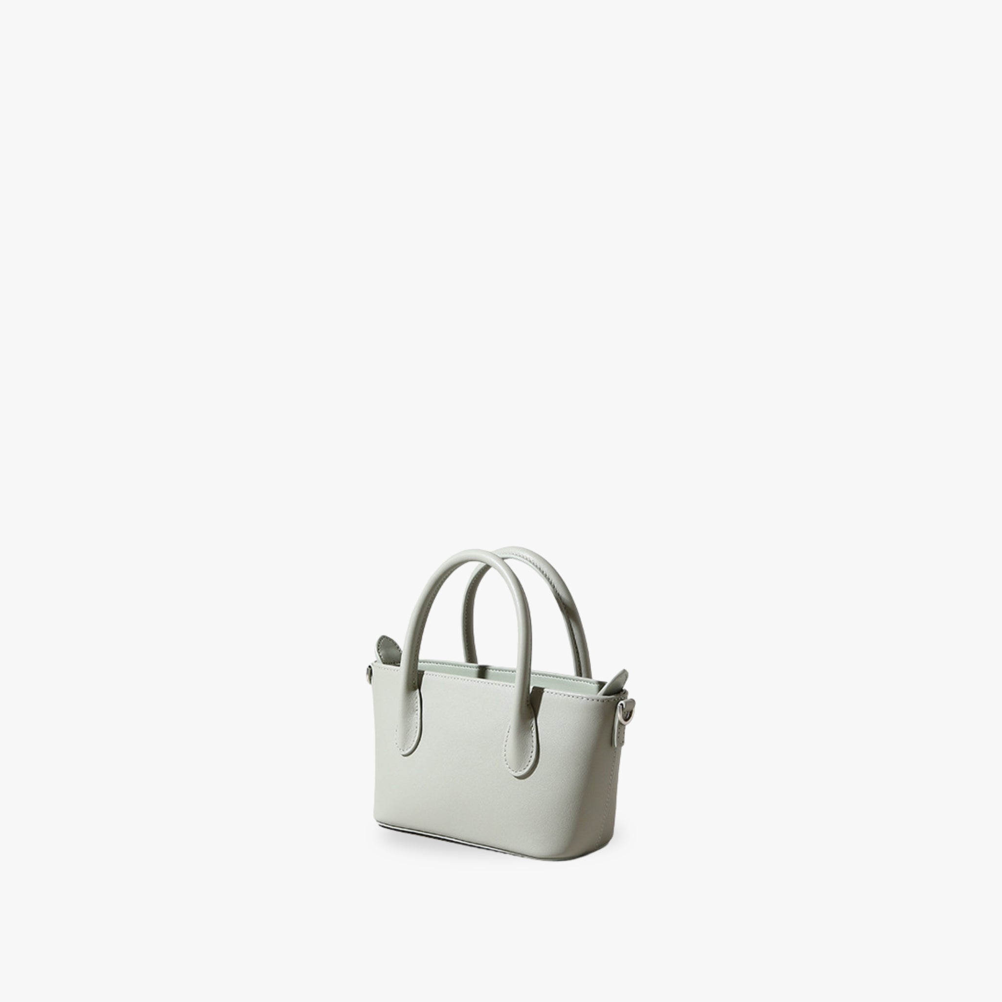Bagulia Minnie topgrain leather bag front view – refined craftsmanship, sleek minimalist design, luxury fashion accessory.