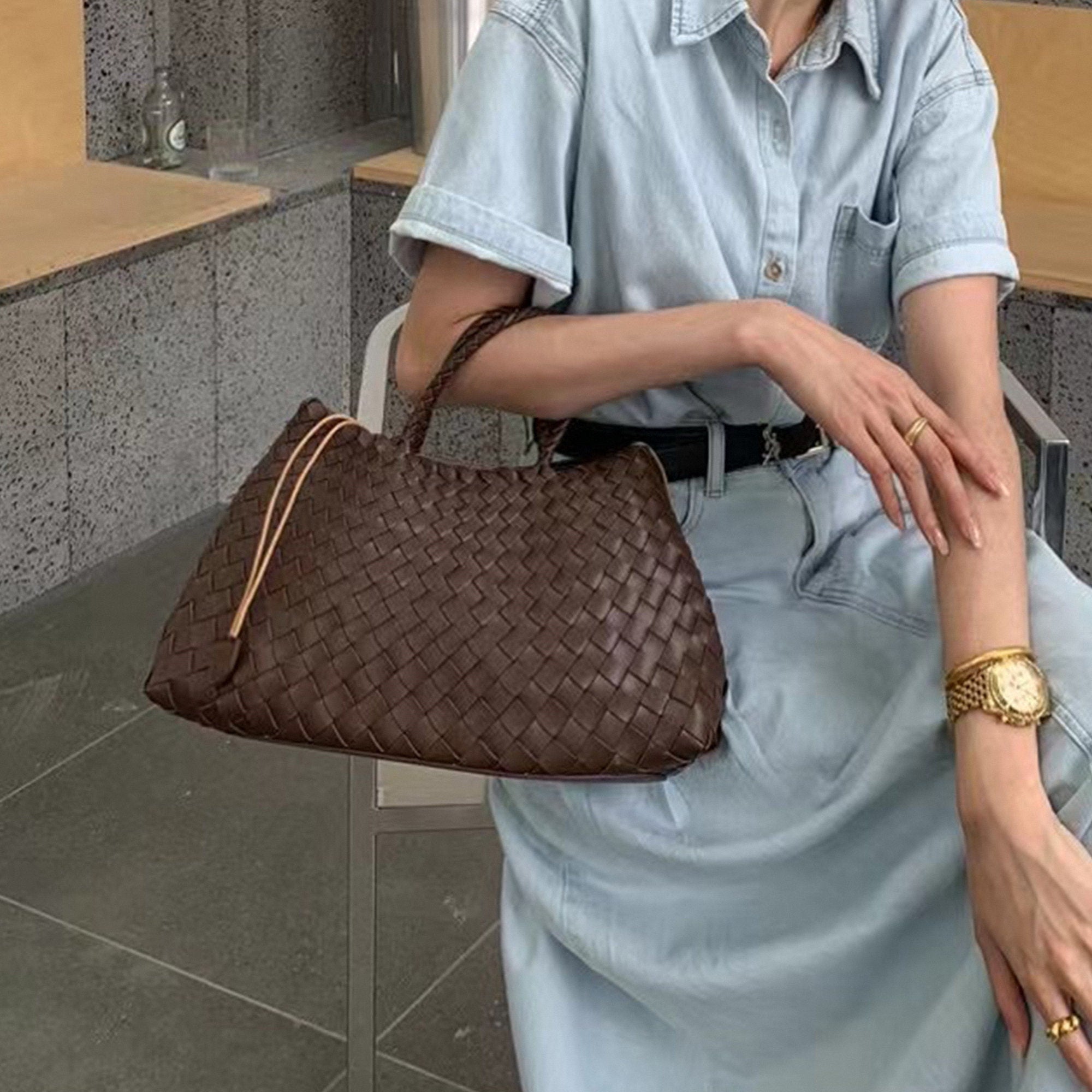 Woven Queen Tote Bag