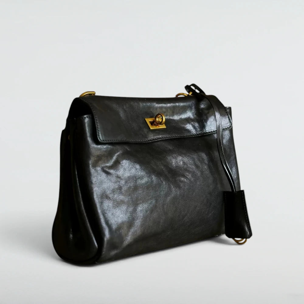 Louve Locket Patina Bag