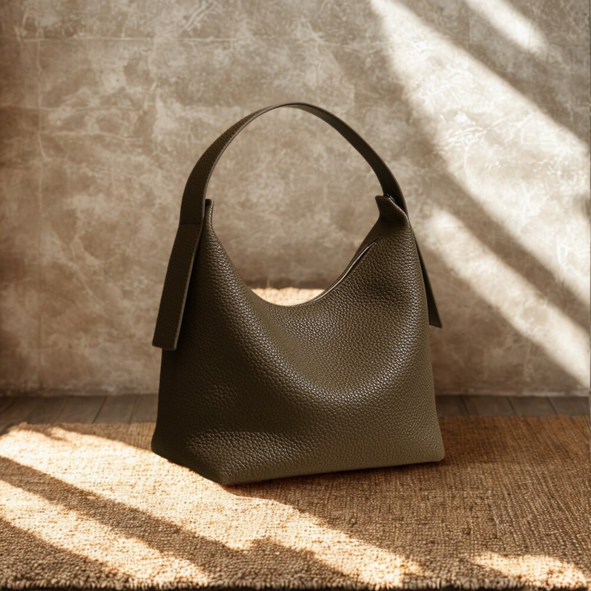 Slavia Pebbeled Handbag