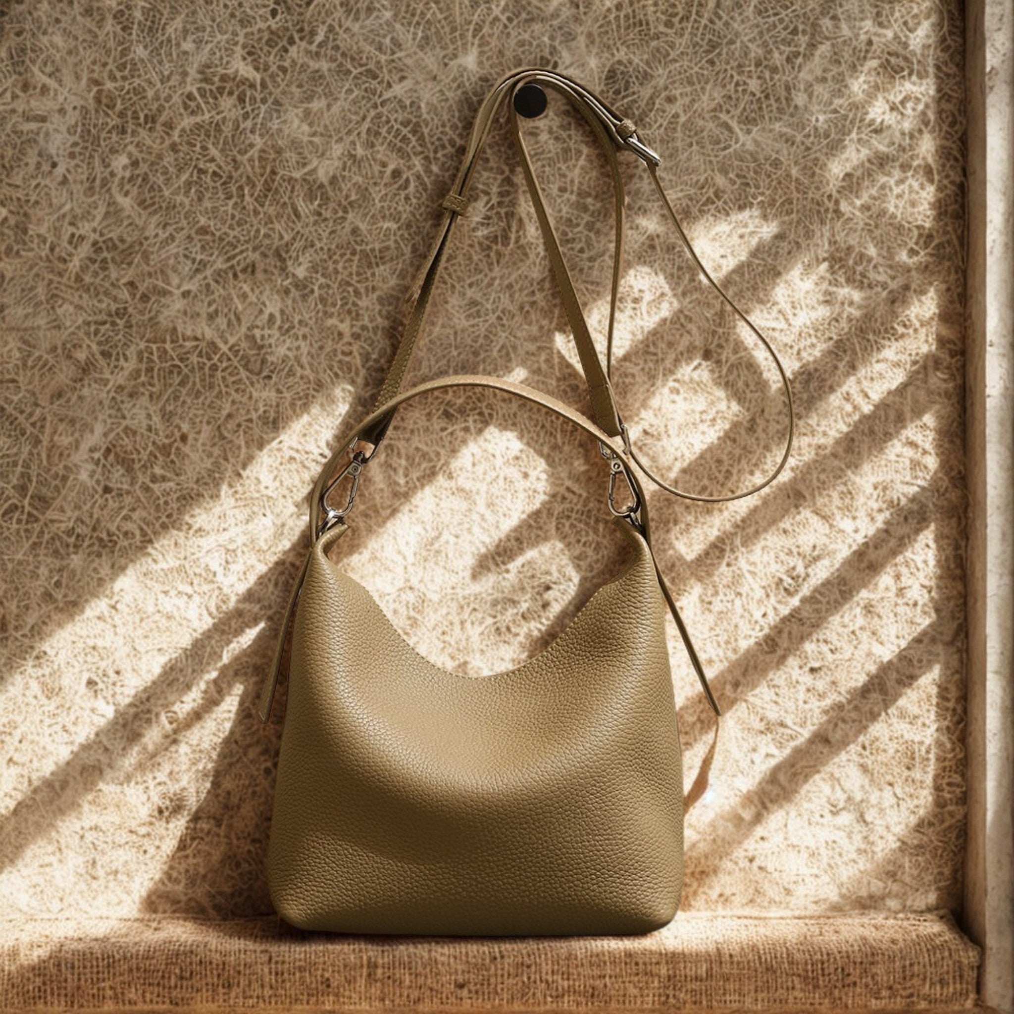 Slavia Pebbeled Handbag