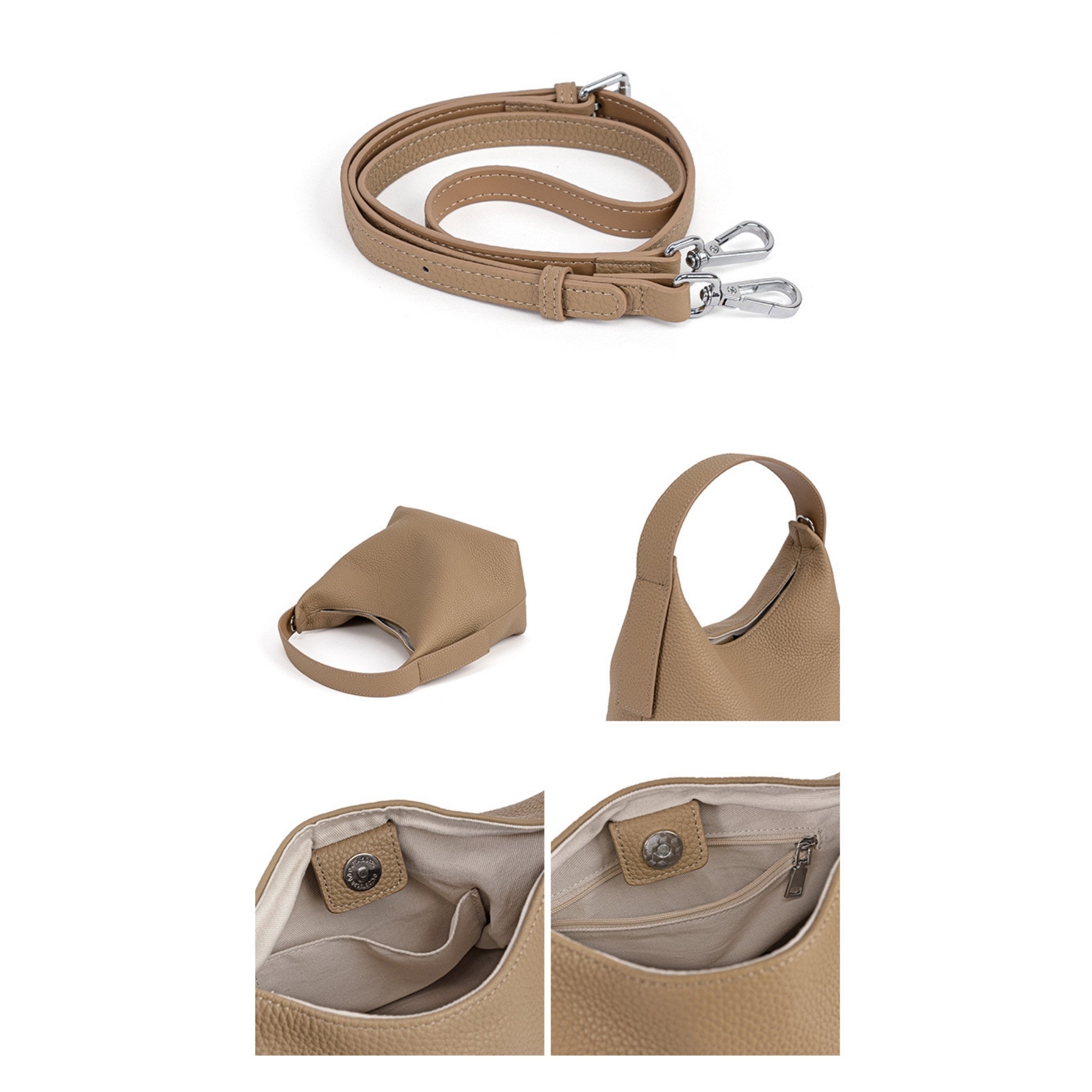 Slavia Pebbeled Handbag