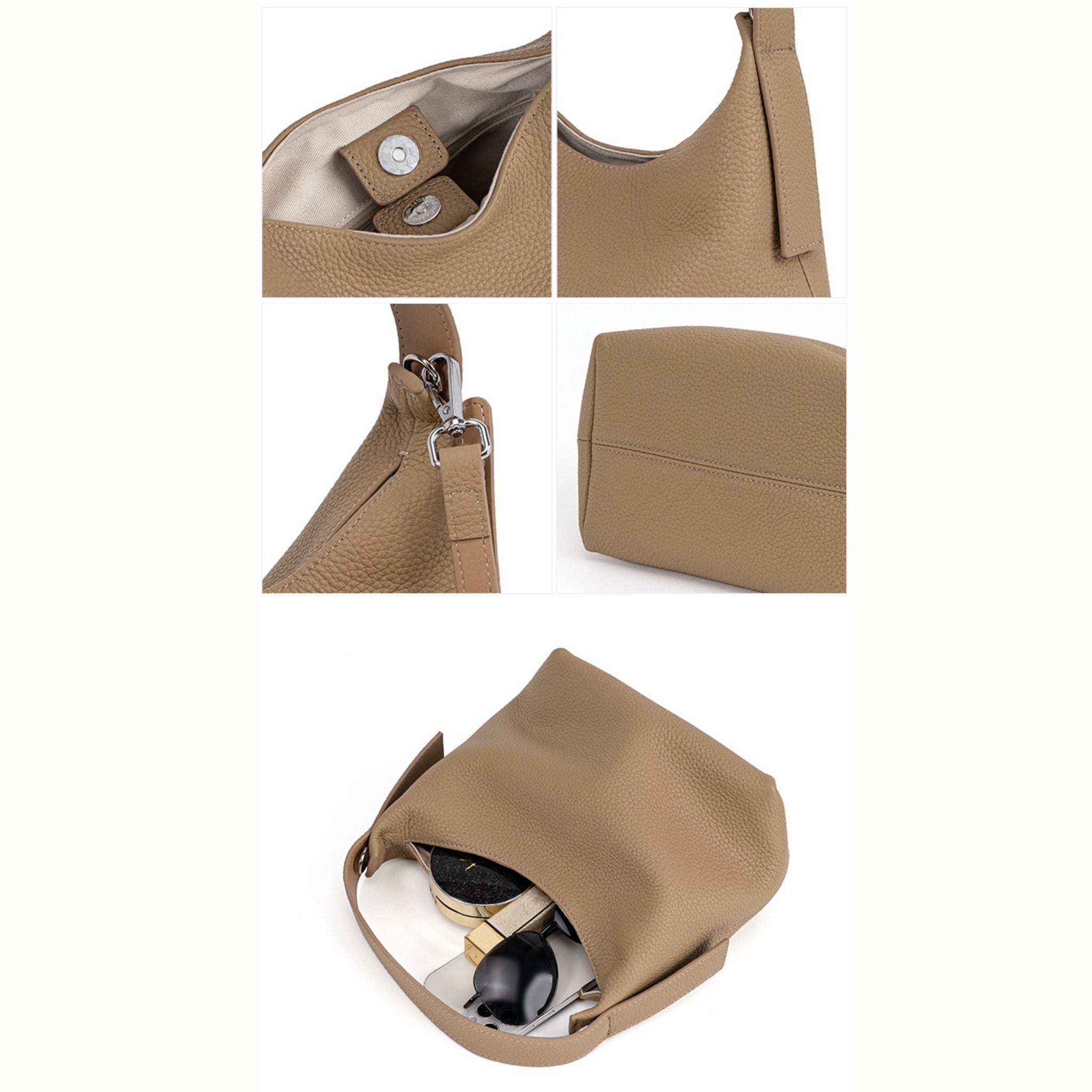 Slavia Pebbeled Handbag