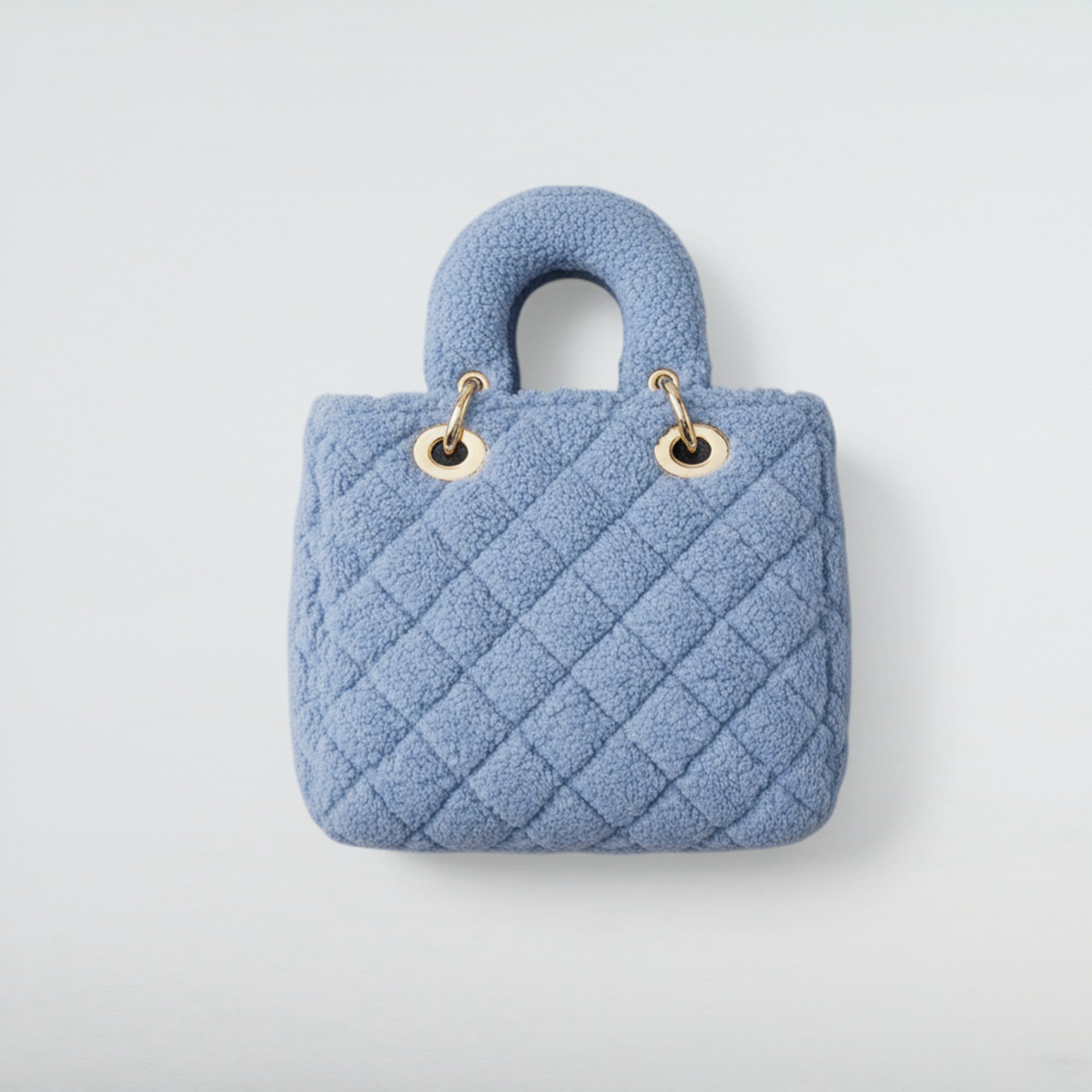 Birkini Quilted Plush Handbag - Bagulia