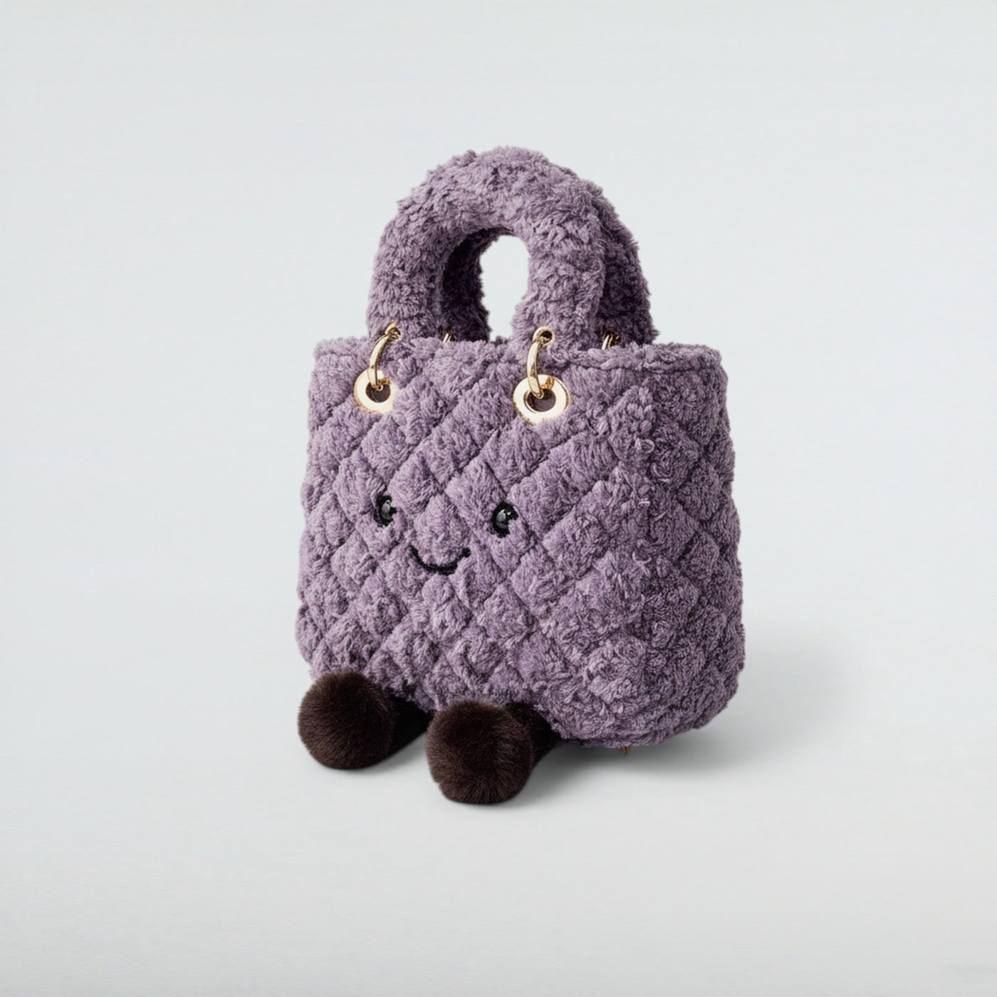 Birkini Quilted Plush Handbag - Bagulia