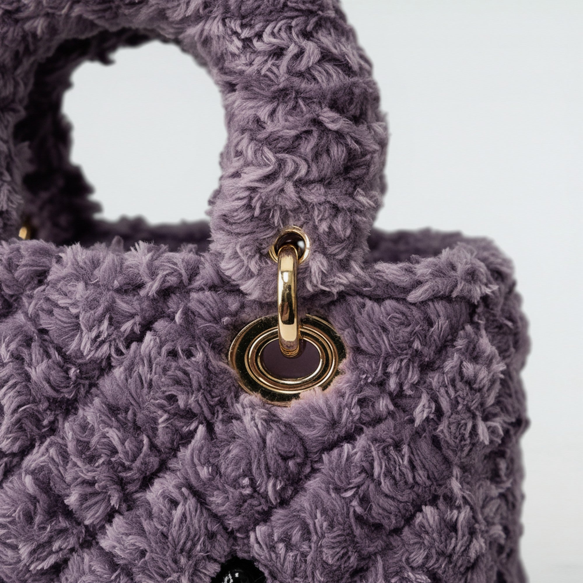 Birkini Quilted Plush Handbag - Bagulia