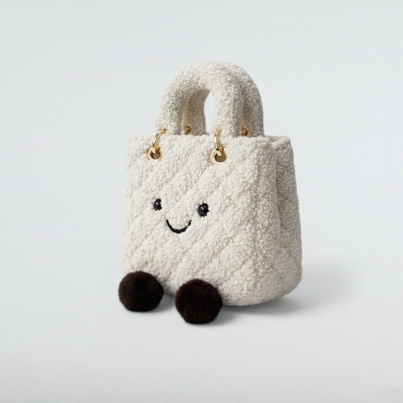 Birkini Quilted Plush Handbag - Bagulia
