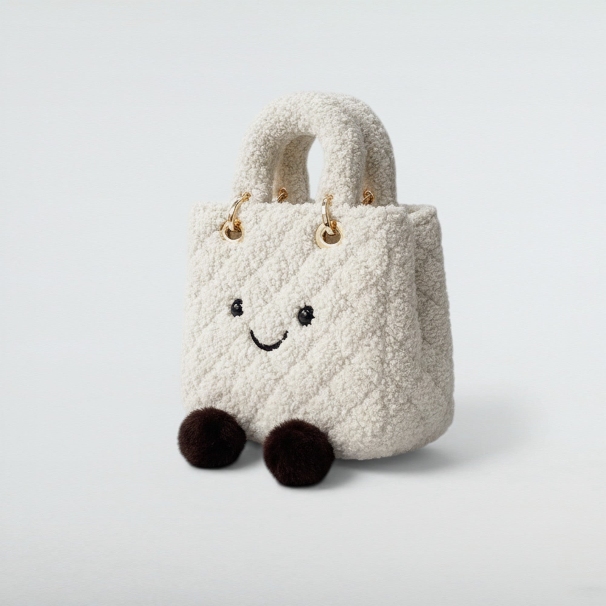 Birkini Quilted Plush Handbag - Bagulia
