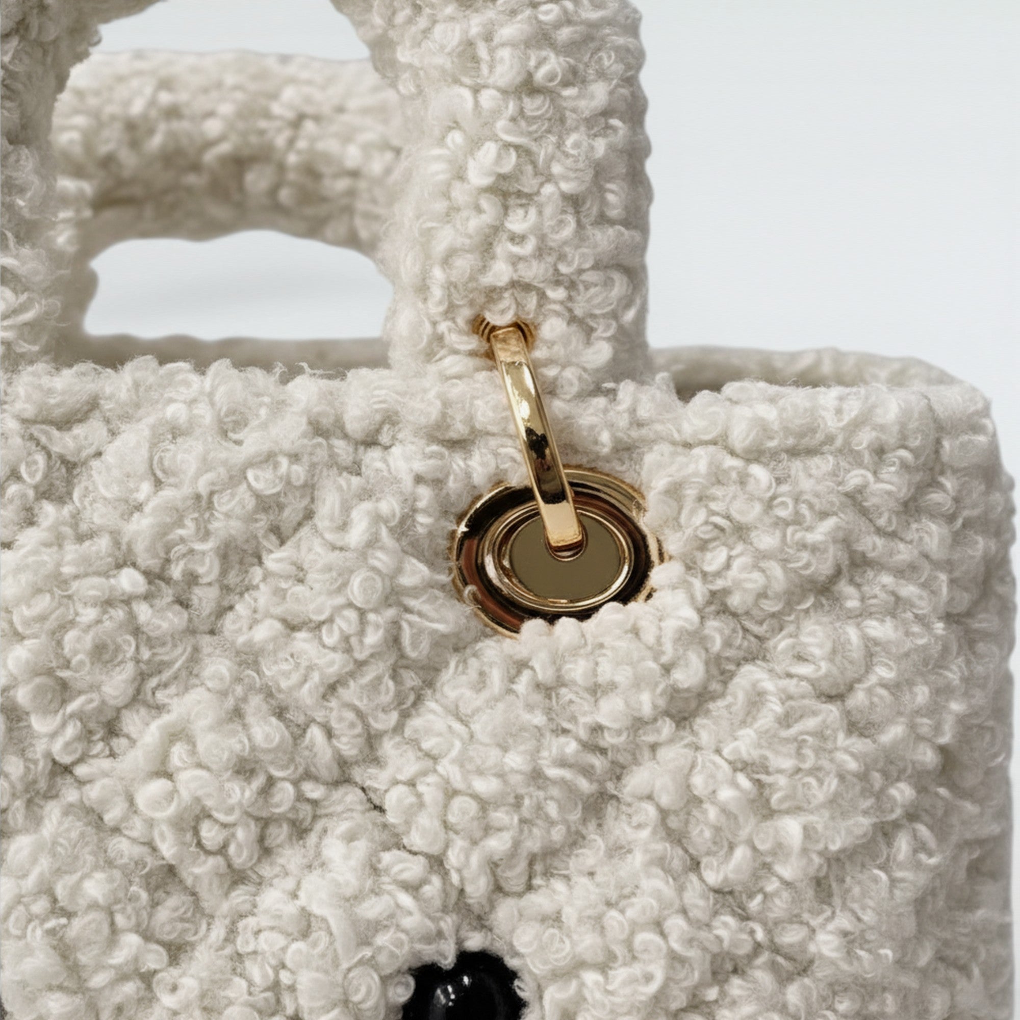 Birkini Quilted Plush Handbag - Bagulia