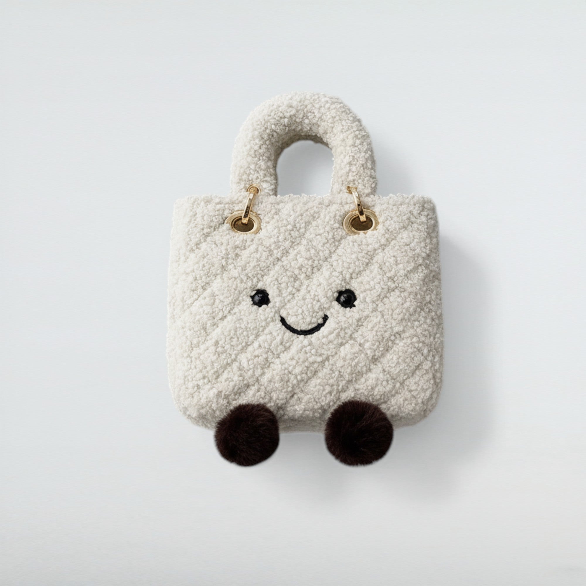 Birkini Quilted Plush Handbag - Bagulia
