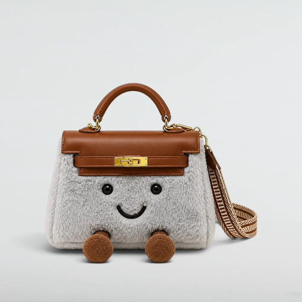 Bagulia Birky Jelly Kelly Grey character handbag alternate front studio view