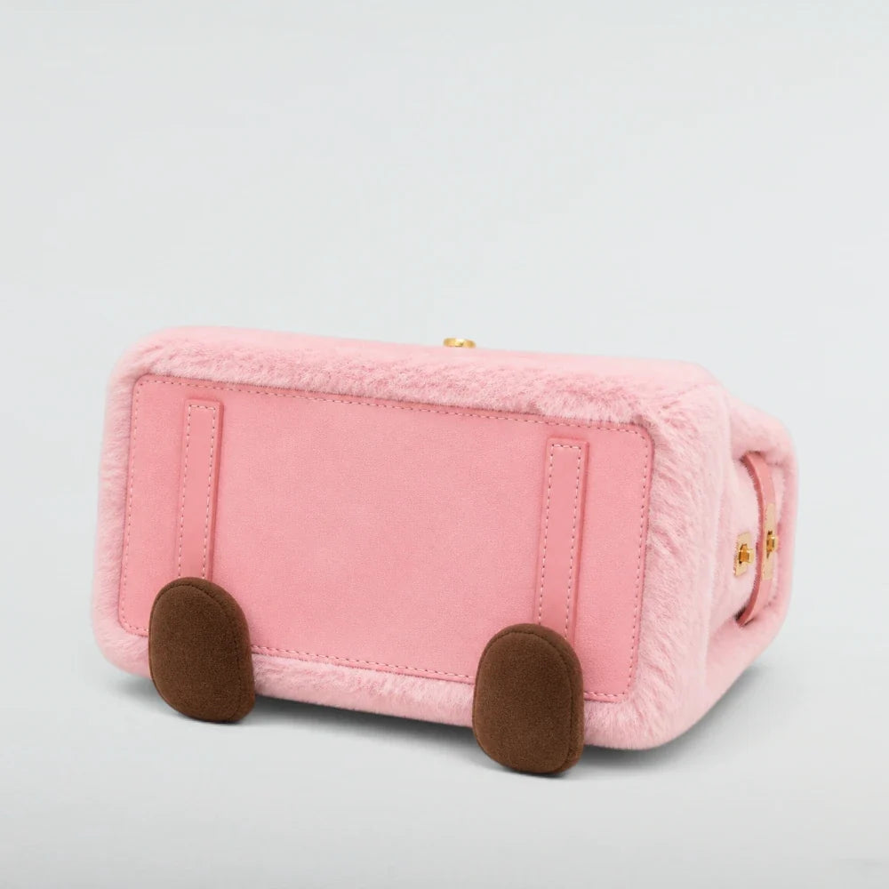 Bagulia Birky Jelly Kelly Pink character handbag bottom studio view
