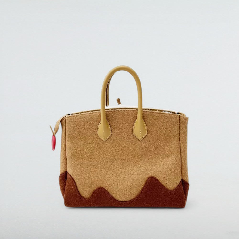 Cherry Cake Birky Terry Cloth Tote Bag 2 Bagulia