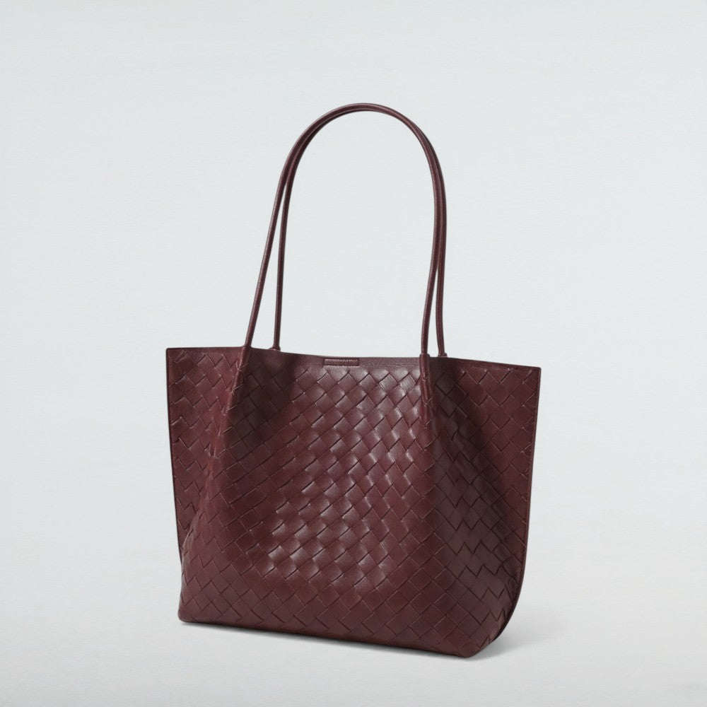 Cici Maxi Vintage Woven Leather Tote Bag 11 – Bagulia