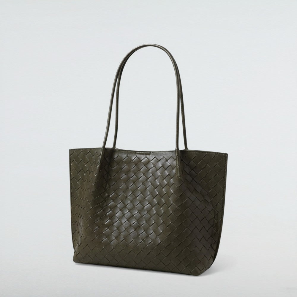 Cici Maxi Vintage Woven Leather Tote Bag 12 – Bagulia