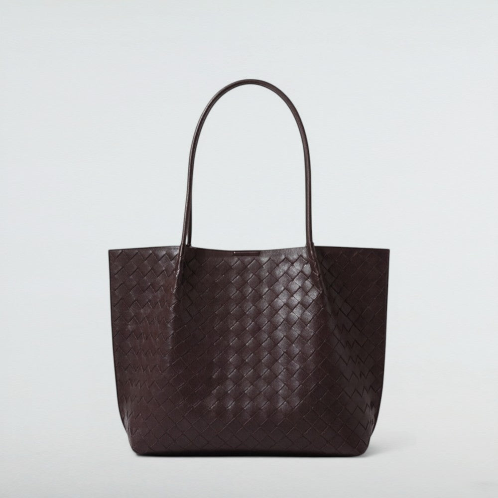 Cici Maxi Vintage Woven Leather Tote Bag 2 – Bagulia