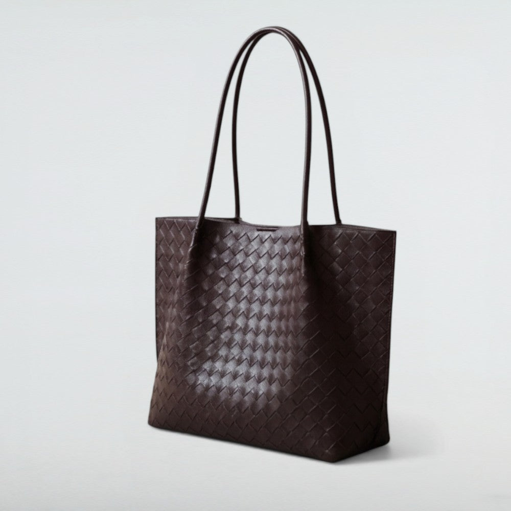 Cici Maxi Vintage Woven Leather Tote Bag 5 – Bagulia