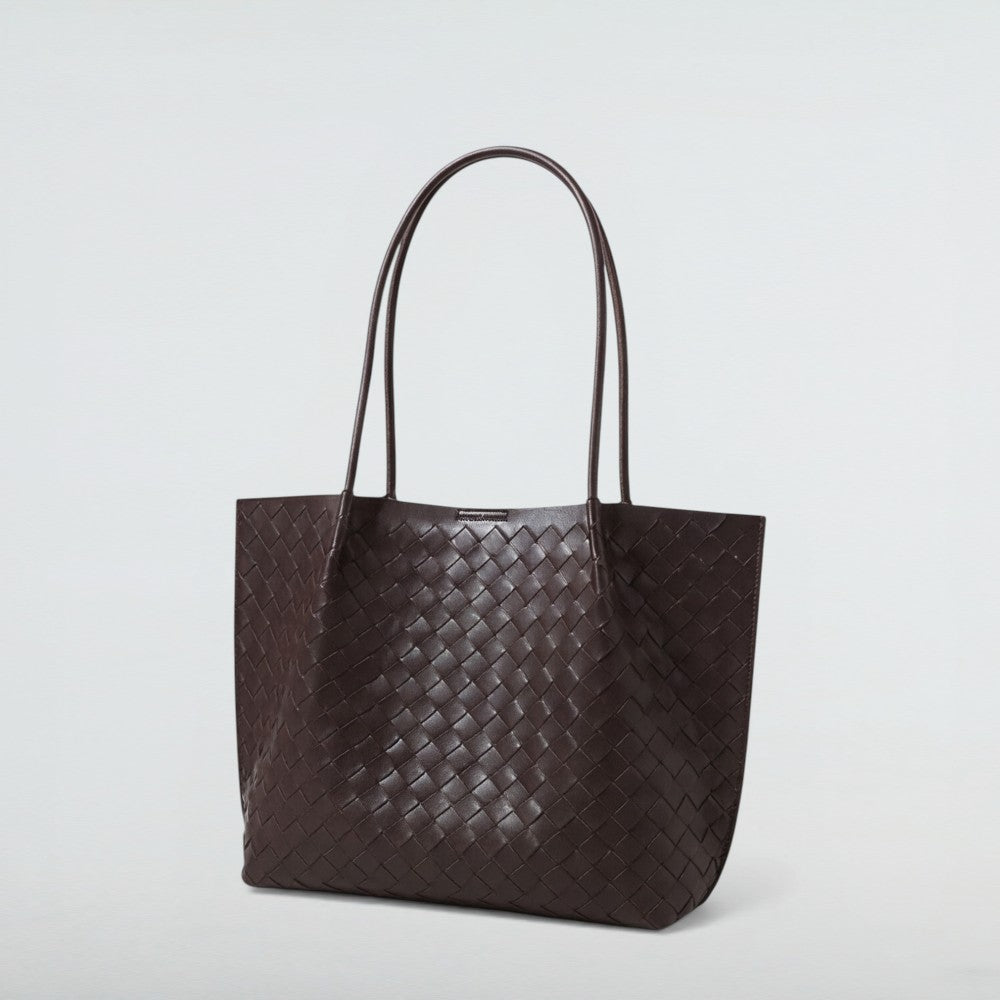 Cici Maxi Vintage Woven Leather Tote Bag 8 – Bagulia