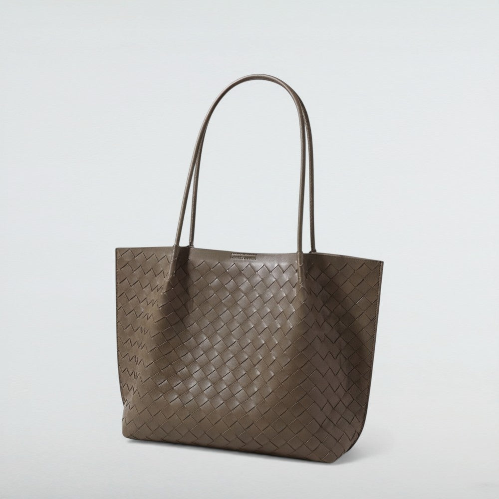Cici Maxi Vintage Woven Leather Tote Bag 9 – Bagulia