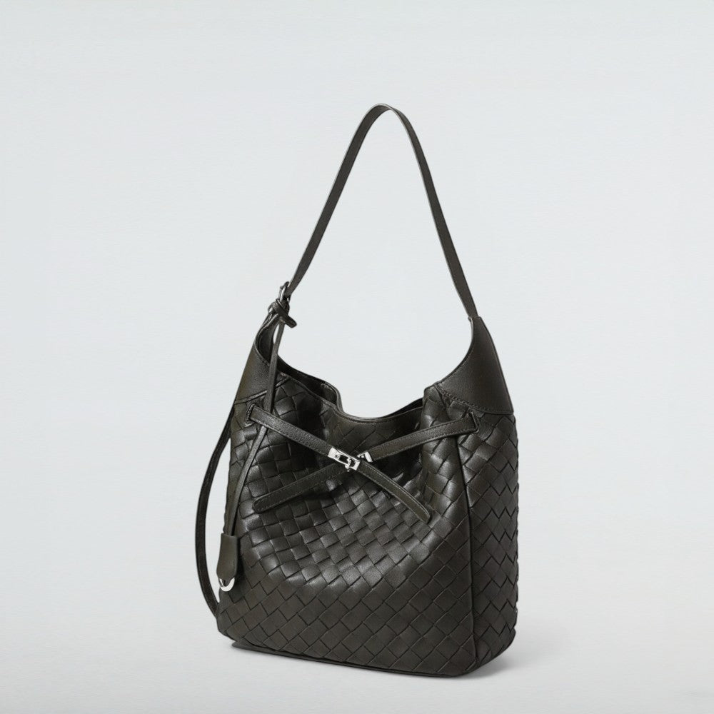 Cici Midi Vintage Woven Leather Tote Bag 11 – Bagulia