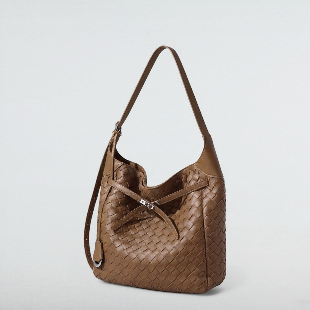Cici Midi Vintage Woven Leather Tote Bag 13 – Bagulia