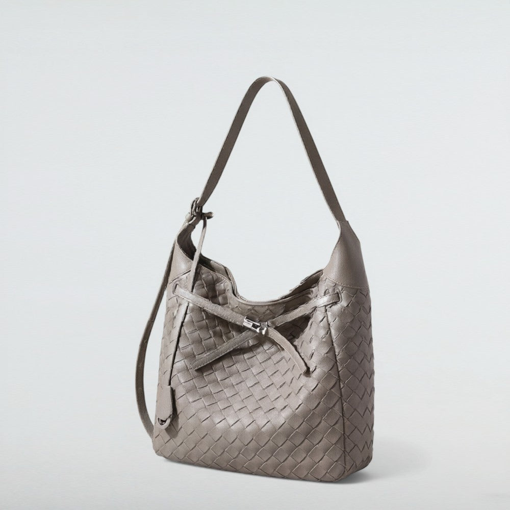 Cici Midi Vintage Woven Leather Tote Bag 15 – Bagulia