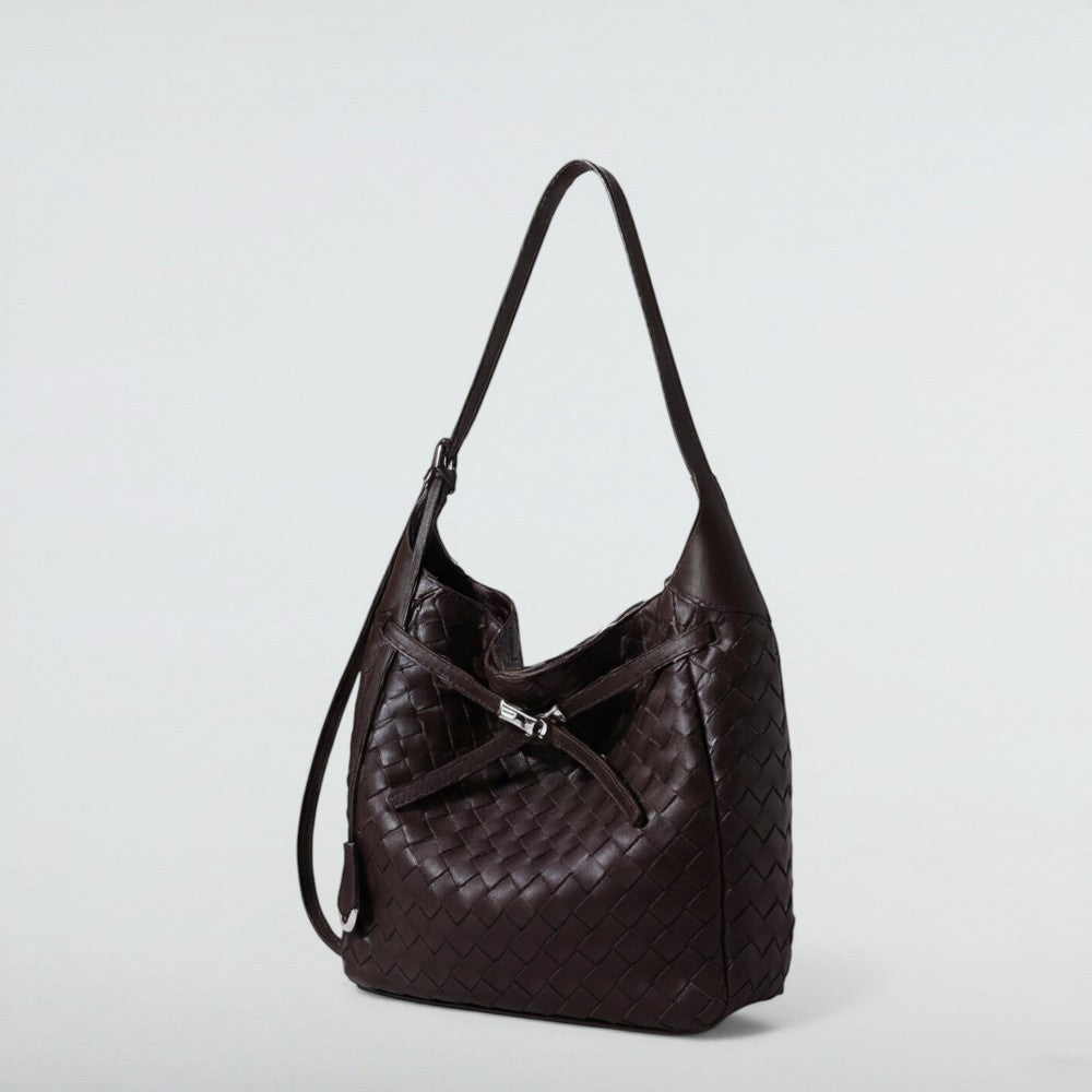Cici Midi Vintage Woven Leather Tote Bag 16 – Bagulia