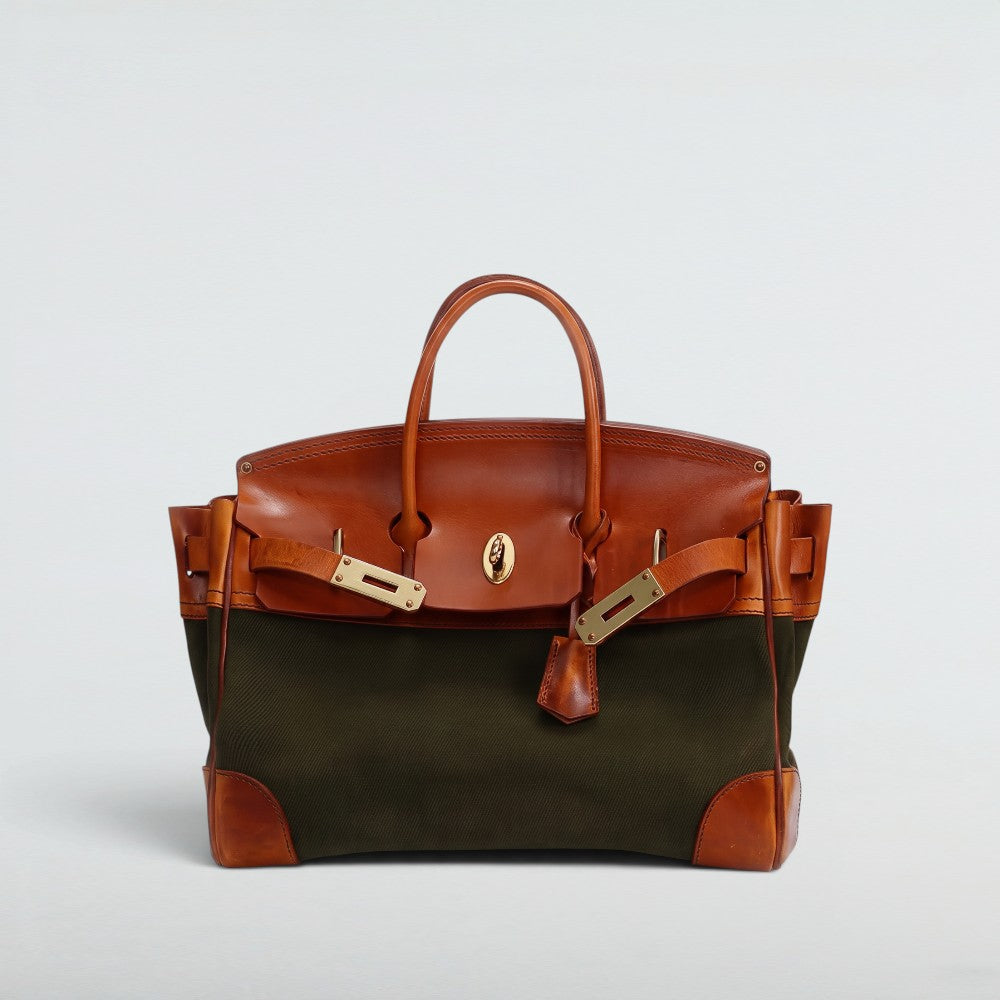 Damascus Canvas & Leather Travel Bag