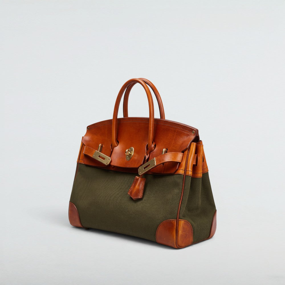 Damascus Canvas & Leather Travel Bag