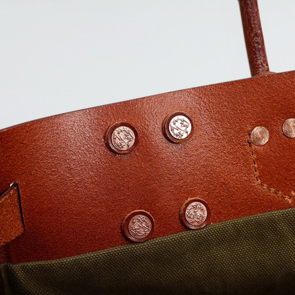Damascus Canvas & Leather Travel Bag