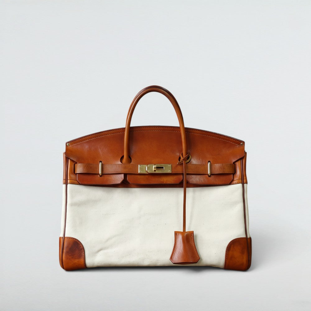 Damascus Canvas & Leather Travel Bag