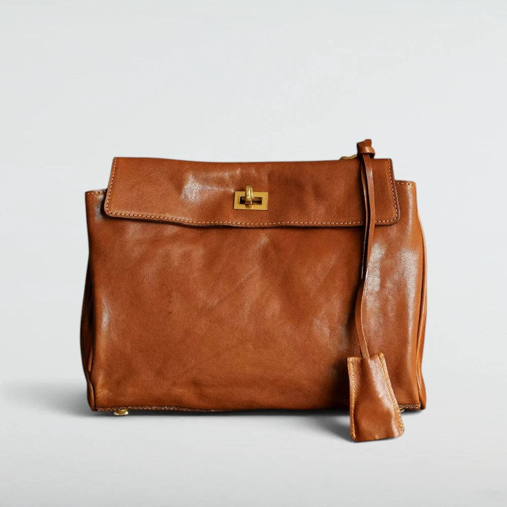 Louve Locket Patina Bag