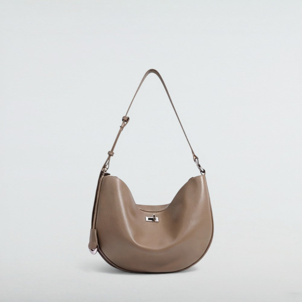 Moona Crescent Shape Leather Shoulder Bag 9 – Bagulia