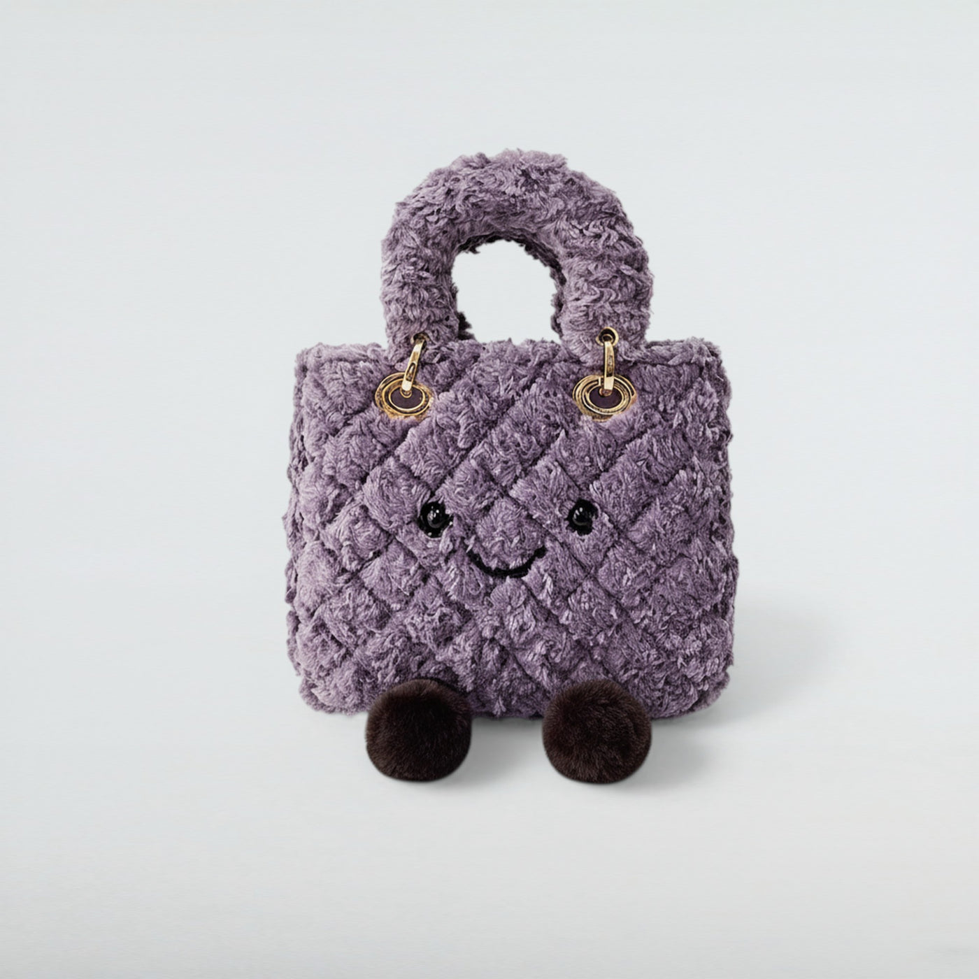 Birkini Quilted Plush Handbag - Bagulia