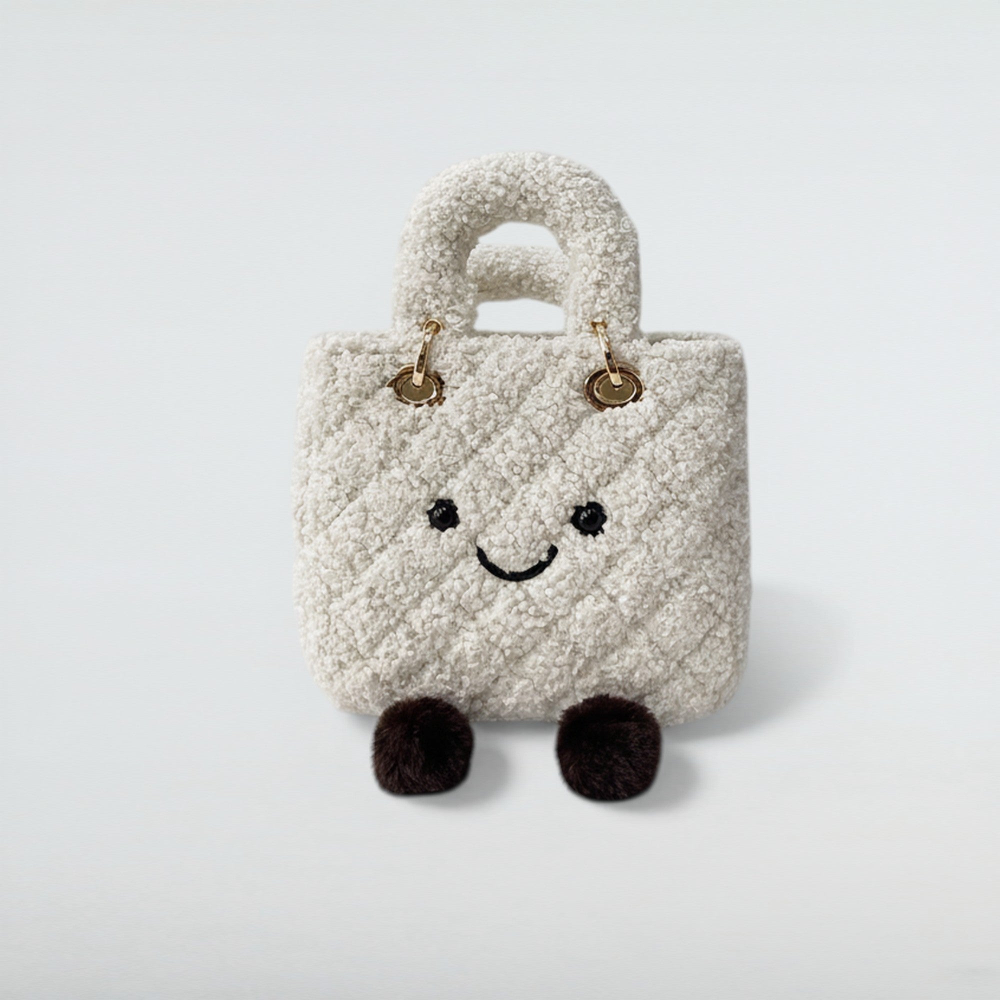 Birkini Quilted Plush Handbag - Bagulia