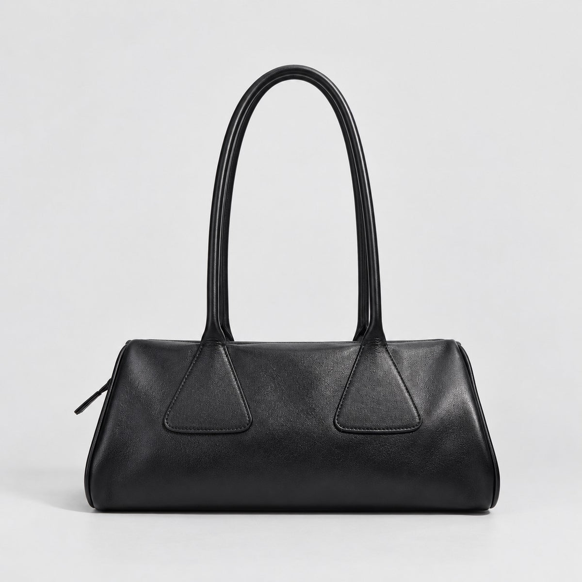 Bagulia Vera shoulder bag in black shown in back view.