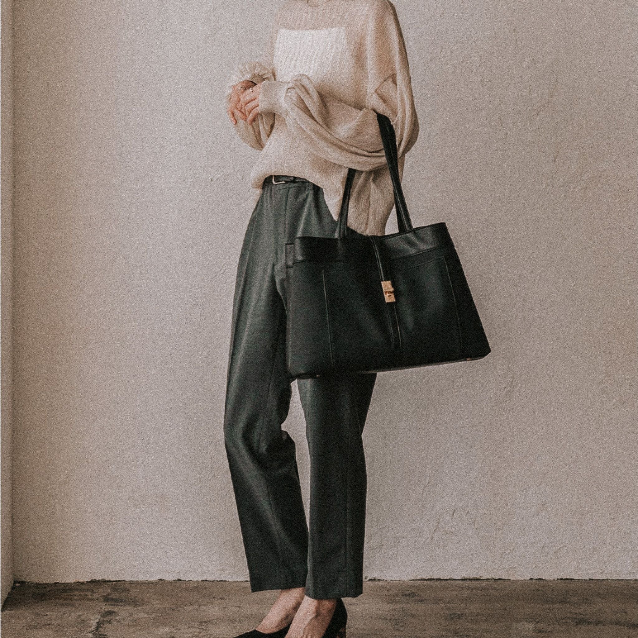 Black Sahara Tote Bag - Tote Bag - Bagulia