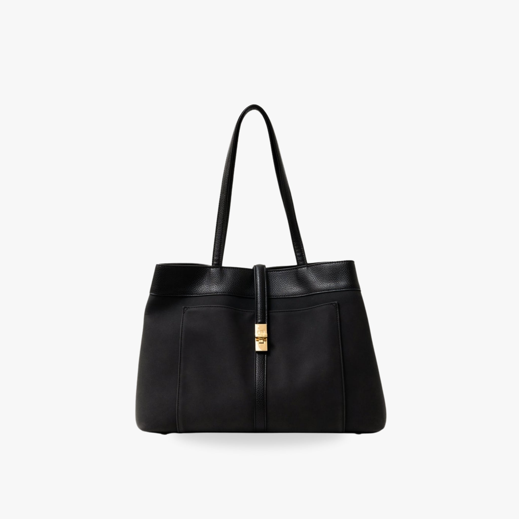 Black Sahara Tote Bag - Tote Bag - Bagulia - Luxury Handmade Leather Bags