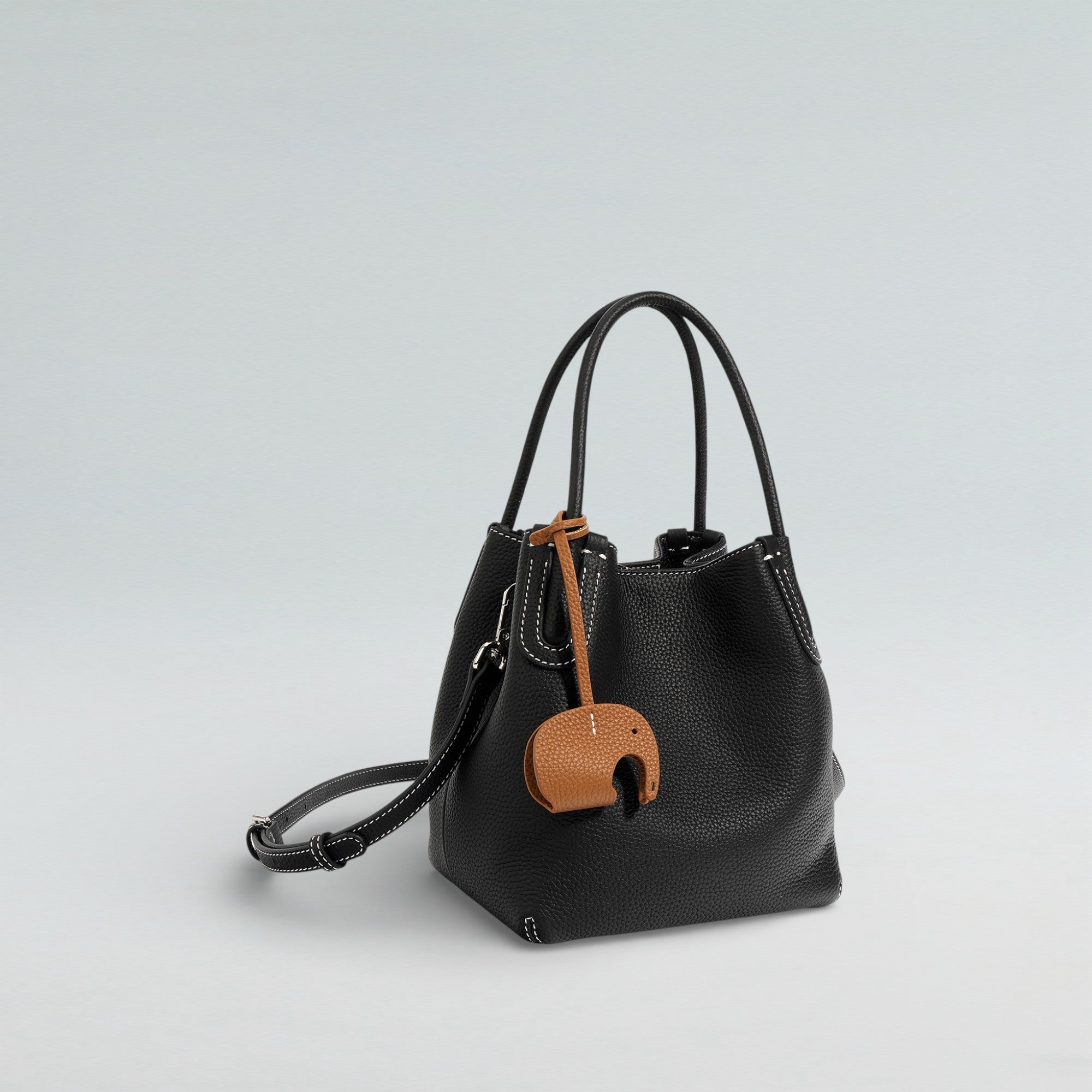 Elly Pebbeled Bucket Bag - Bucket Bag - Bagulia