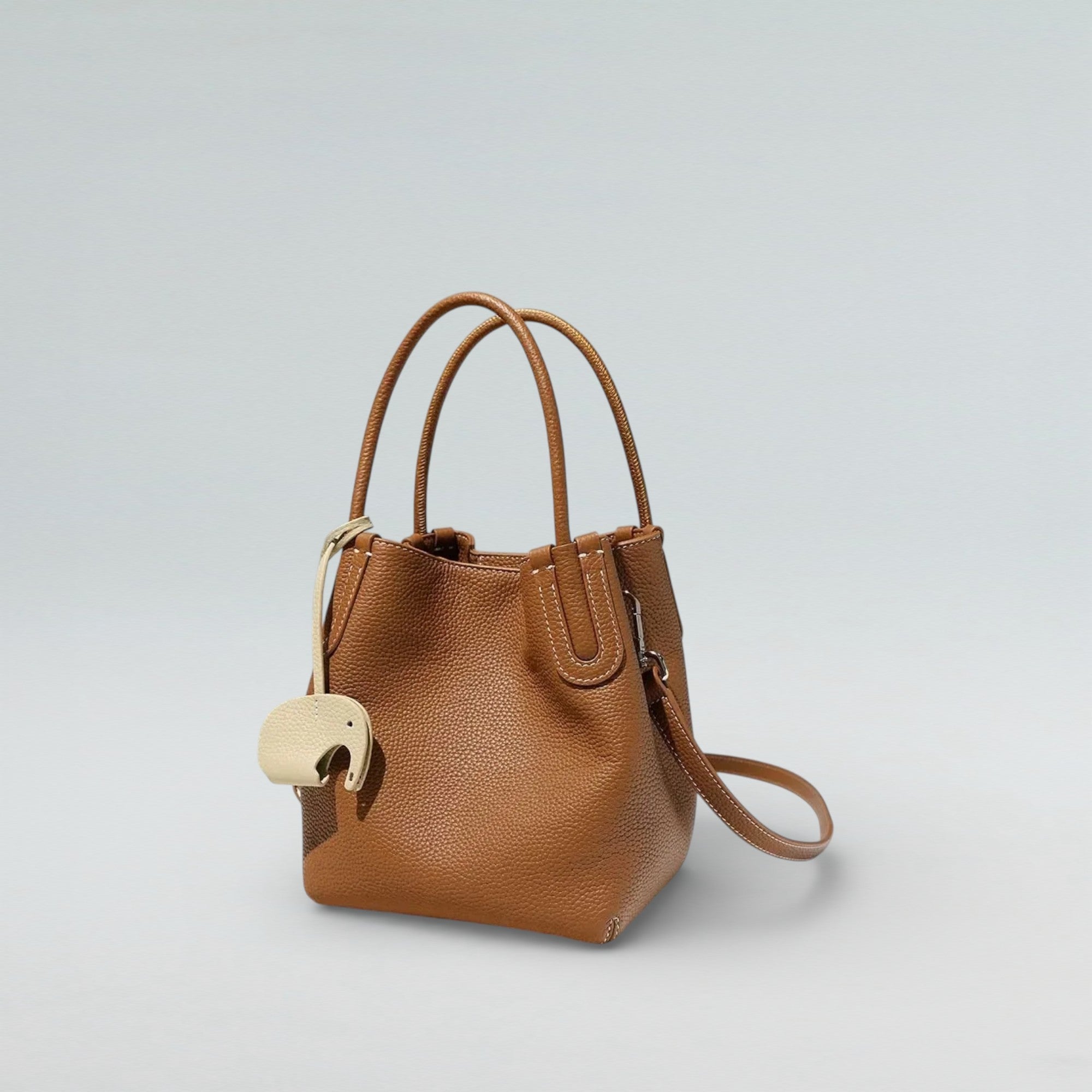 Elly Pebbeled Bucket Bag - Bucket Bag - Bagulia